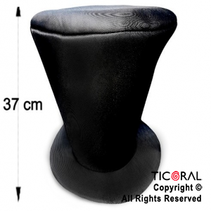 SOMBRERO GALERON JERSEY LISO NEGRO x 1